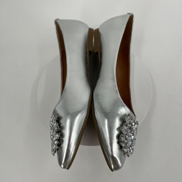 Journee Collection Renzo Ballet Flats in Silver Size 8W MSRP $90 - Picture 8 of 16